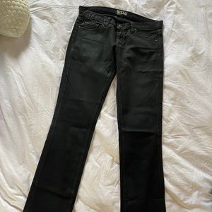 Anlo Black Wax Denim Jeans